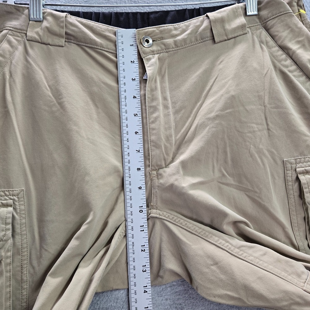 Duluth Men Pants XL Beige Cargo Pockets Nylon Hiking Mid Rise 32 in Inseam - Picture 4 of 12